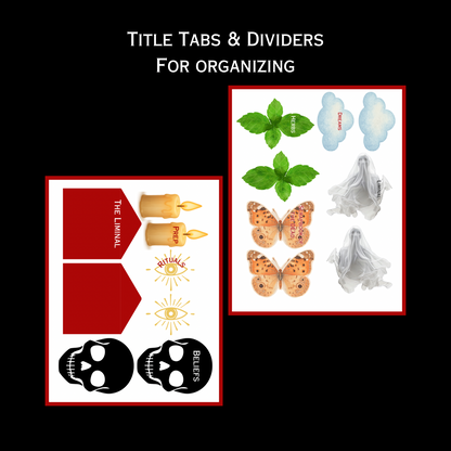 Printable Grimoire Pages - The Dreamwalkers Grimoire, Speaking to the Dead with Journaling, Scrapbooking and Rituals